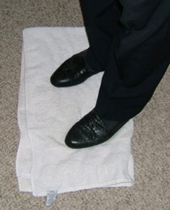 towel blotting